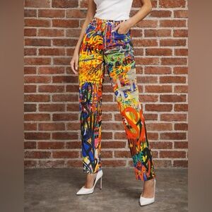 Moschino Couture Graffiti Pants 38